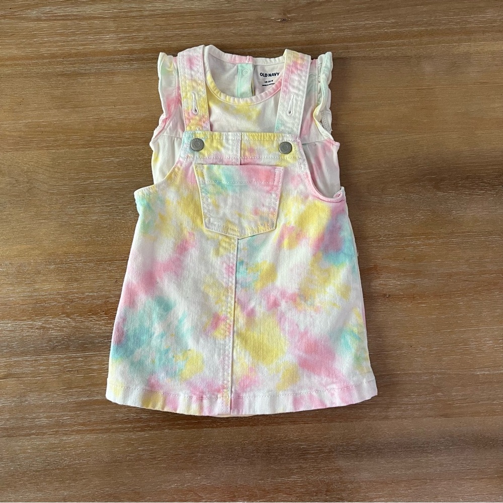 ❌SOLD!❌ 18-24 Month Old Navy Jean Overalls Matching Set